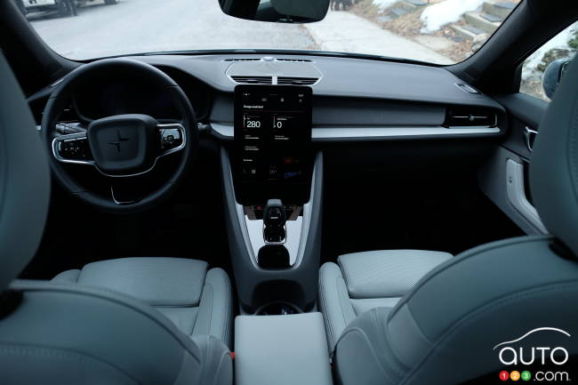 Interior of 2023 Polestar 2